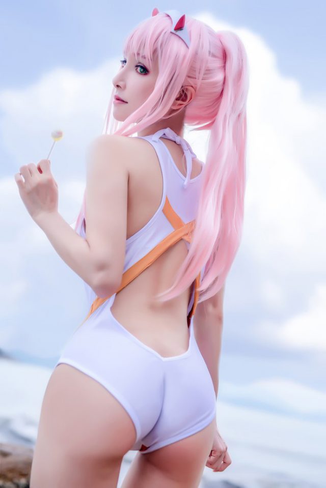 图片[5]_Coser小洮化身神秘少女零二，《DARLING in the FRANXX》_萌VLOG