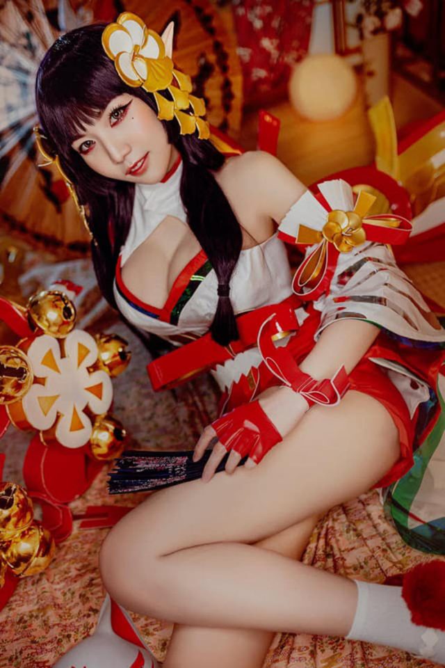 图片[4]_Arisara Karbdecho化身狐灵巫女特尔安娜丝，《传说对决》coser变身记_萌VLOG