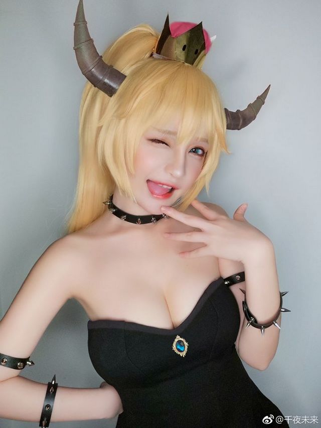 图片[4]_Coser千夜未来化身性感美丽库巴公主 让马里奥心动_萌VLOG