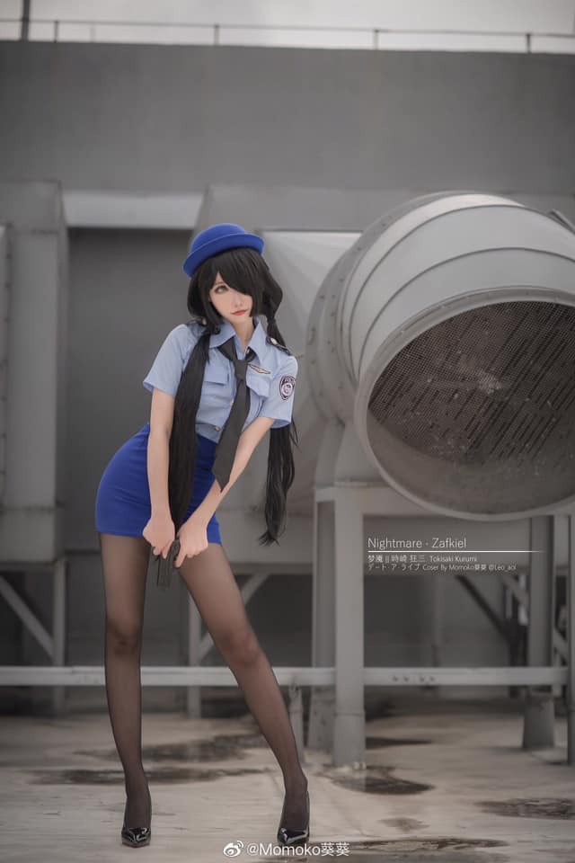 图片[3]_Coser Momoko葵葵演绎《约会大作战》中的女警版时崎狂三_萌VLOG