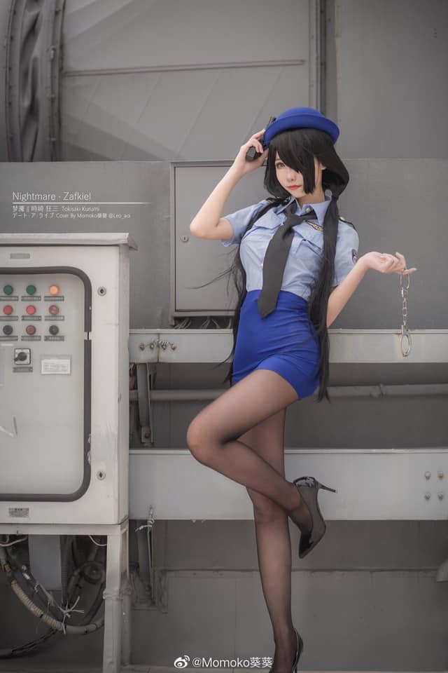 图片[4]_Coser Momoko葵葵演绎《约会大作战》中的女警版时崎狂三_萌VLOG