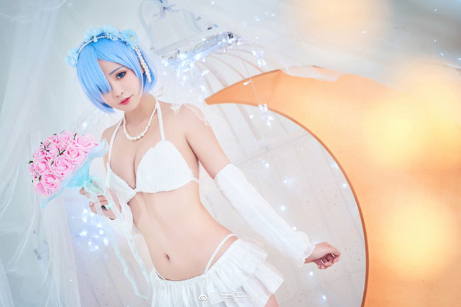 图片[3]_墨玉-M cos“花嫁版”雷姆：诠释角色魅力_萌VLOG