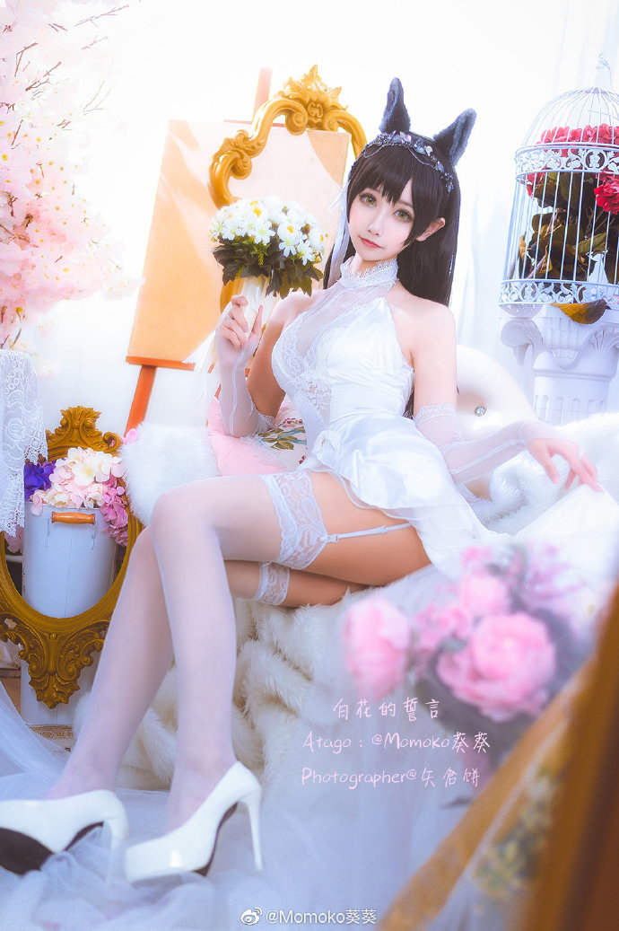 图片[5]_Momoko葵葵化身《碧蓝航线》爱宕 白花舞动展现迷人风采_萌VLOG