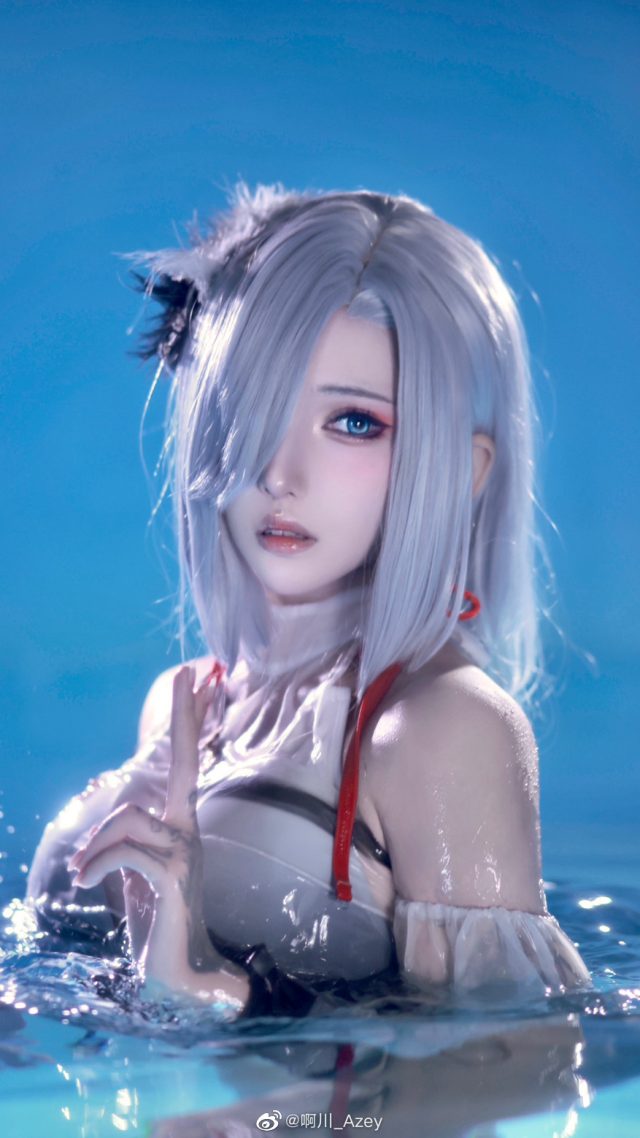 图片[2]_啊川_Azey cos《原神》申鹤，惊艳亮相完美呈现神秘美_萌VLOG