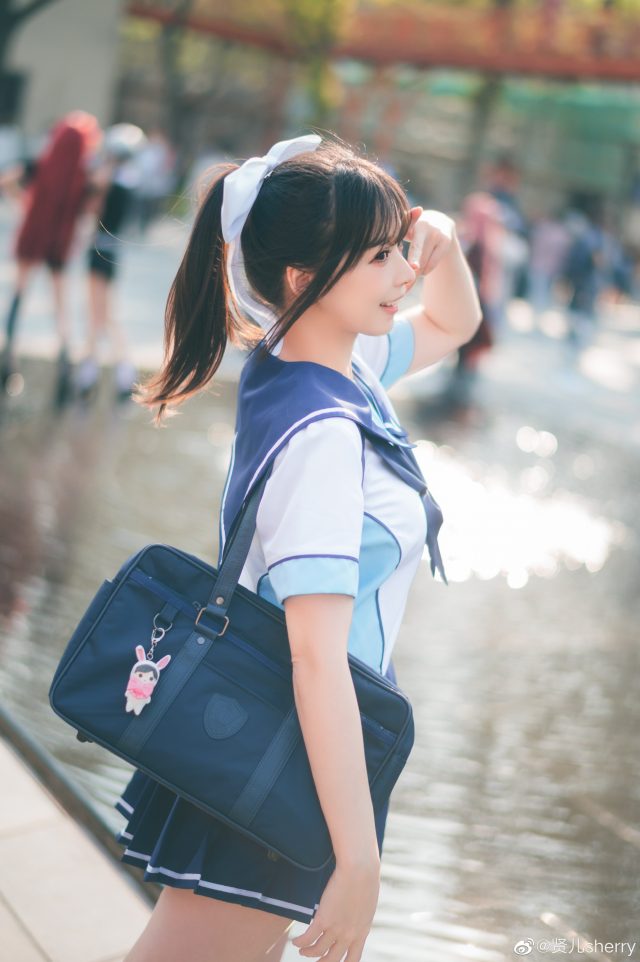 图片[5]_Sherry贤儿COS《Love Plus》中的高岭爱花，展现甜美动人风采_萌VLOG