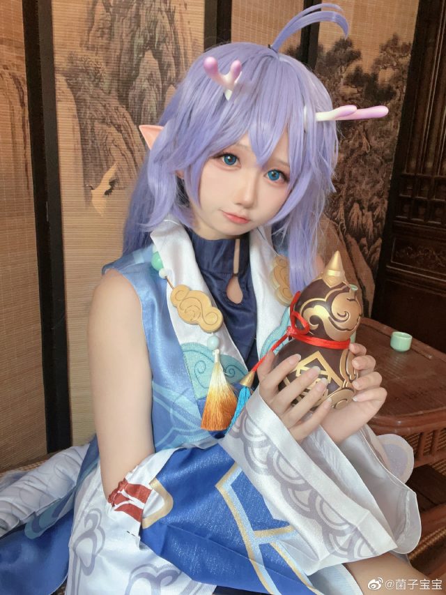 图片[5]_菌子宝宝cos崩坏星穹铁道白露，美少女名医角色立绘_萌VLOG
