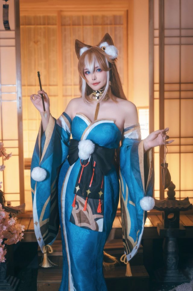 Dakki伊cos《原神》希娜，探秘性感迷人的希娜小姐_萌VLOG
