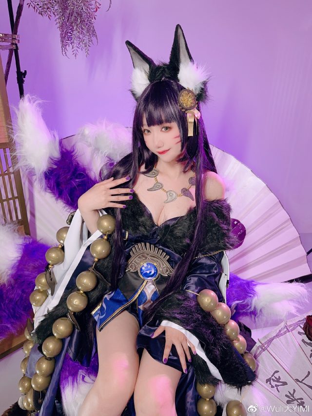 图片[2]_大YIMI cos碧蓝航线武藏 sexy fox lady_萌VLOG
