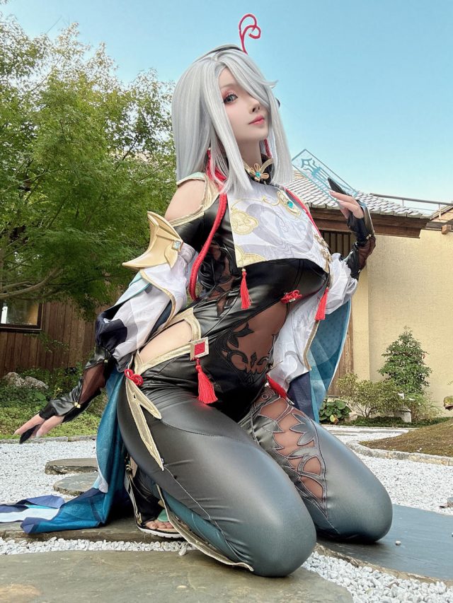 图片[4]_原神Coser rioko凉凉子的申鹤 cosplay，惊艳呈现_萌VLOG