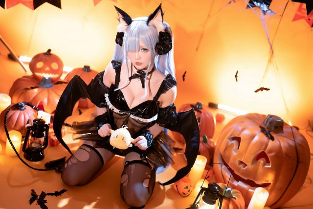 碧蓝航线·星之迟迟小恶魔雅努斯万圣节cosplay特辑_萌VLOG