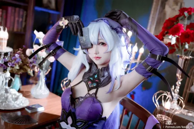 图片[3]_越南女coser Kuuko W演绎神秘优雅记忆女神\\”黑天鹅\\”_萌VLOG
