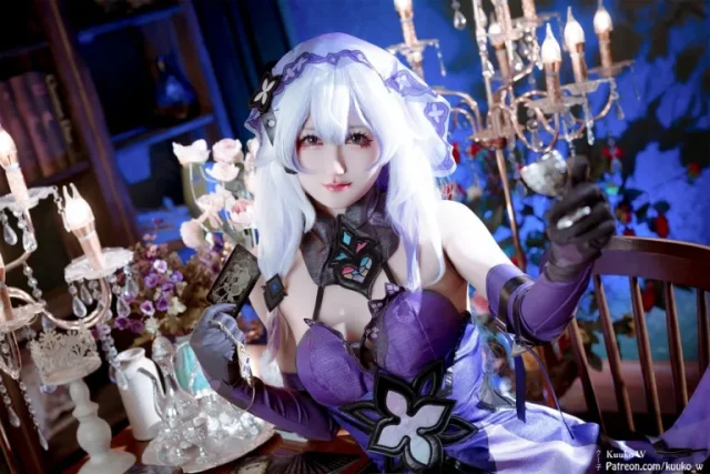 图片[2]_越南女coser Kuuko W演绎神秘优雅记忆女神\\”黑天鹅\\”_萌VLOG