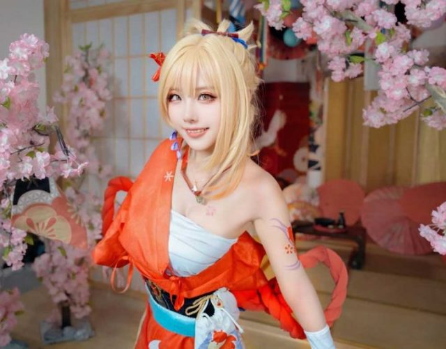 喵崽宵宫Cos：原神夏祭女王的风采与笑容_萌VLOG
