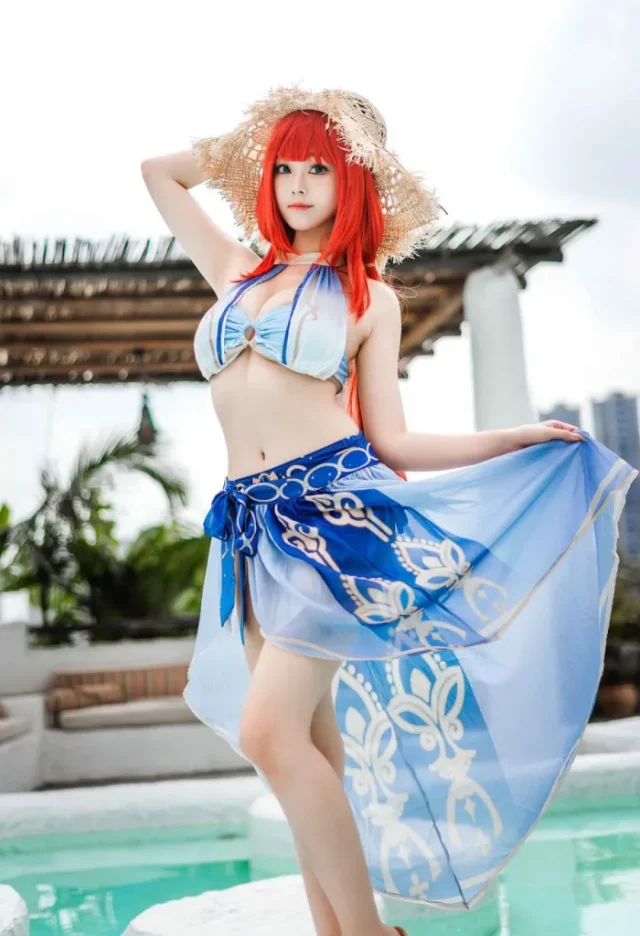 图片[2]_妮露夏日舞姿：蜜汁猫裘cos性感优雅_萌VLOG