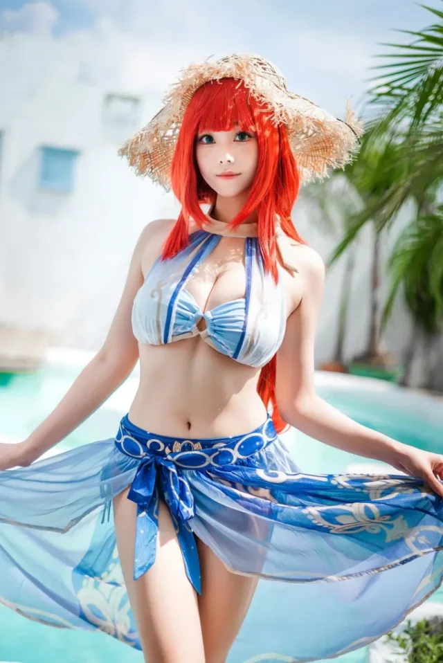 图片[4]_妮露夏日舞姿：蜜汁猫裘cos性感优雅_萌VLOG