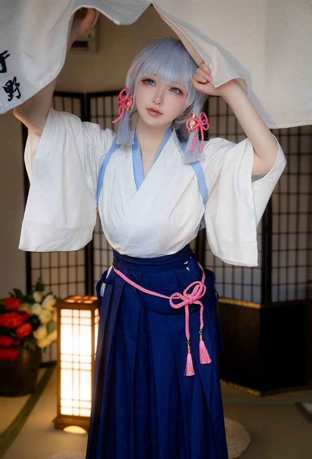 图片[2]_剑道服版神里凌华COS：演绎原神角色的优雅与可爱_萌VLOG