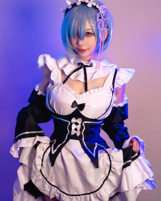 图片[2]_叉子宝宝蕾姆COS：从轻小说到现实的完美还原与新魅力展现_萌VLOG