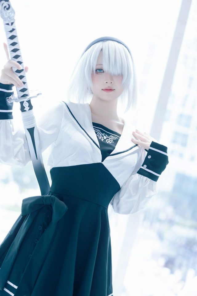 图片[6]_屿鱼Yukako尼尔机械纪元COS：冷艳与柔美兼具的2B_萌VLOG