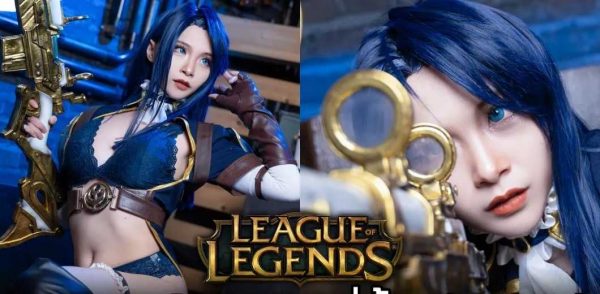 冷酷与性感的诠释：Coser RiNa演绎皮城女警凯特琳_萌VLOG